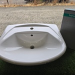 Wastafel Met Hansgrohe Mengkraan Villeroy & Bosch, 7122 60 01, wit